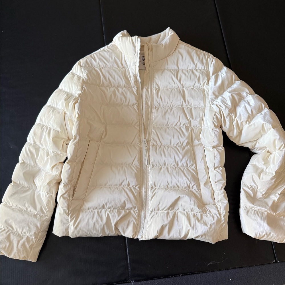 Athleta Girl Off-White Puffer Jacket Size 12